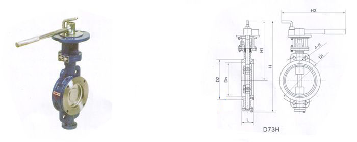 D73H手柄式對(duì)夾式硬密封蝶閥 D73H手柄式對(duì)夾式硬密封蝶閥